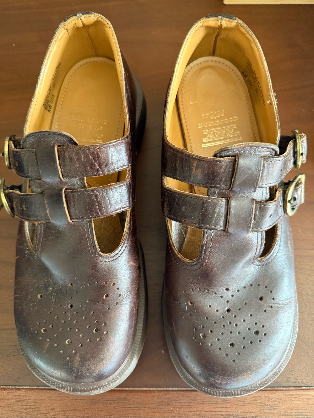 Vintage Dr. Martens 8065 Mary Janes Made in England UK 6 Fits US 8/9